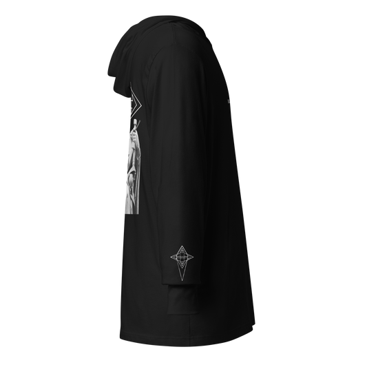 Hooded long-sleeve tee